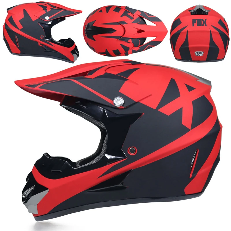 Гоночный внедорожный мотоциклетный шлем DOT Motocross rbike Dirt Bike Полный лицевой шлем Moto Casco Винтаж Casco Мотокросс 3 Подарки - Цвет: 12