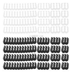 Lot de 16 clips pour organisation de câbles d'alimentation et de PC, peigne/pince/Clip/organisateur pour de 2,5 à 3,2 mm, pour câblage d'ordinateur, 4/6/8/24 broches 