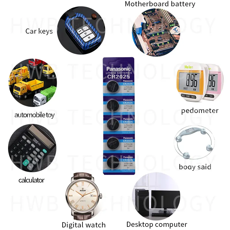 PANASONIC 1 шт. cr2025 ECR2025 BR2025 DL2025 KCR2025 LM2025 3v кнопочная монета литиевые батареи для часов