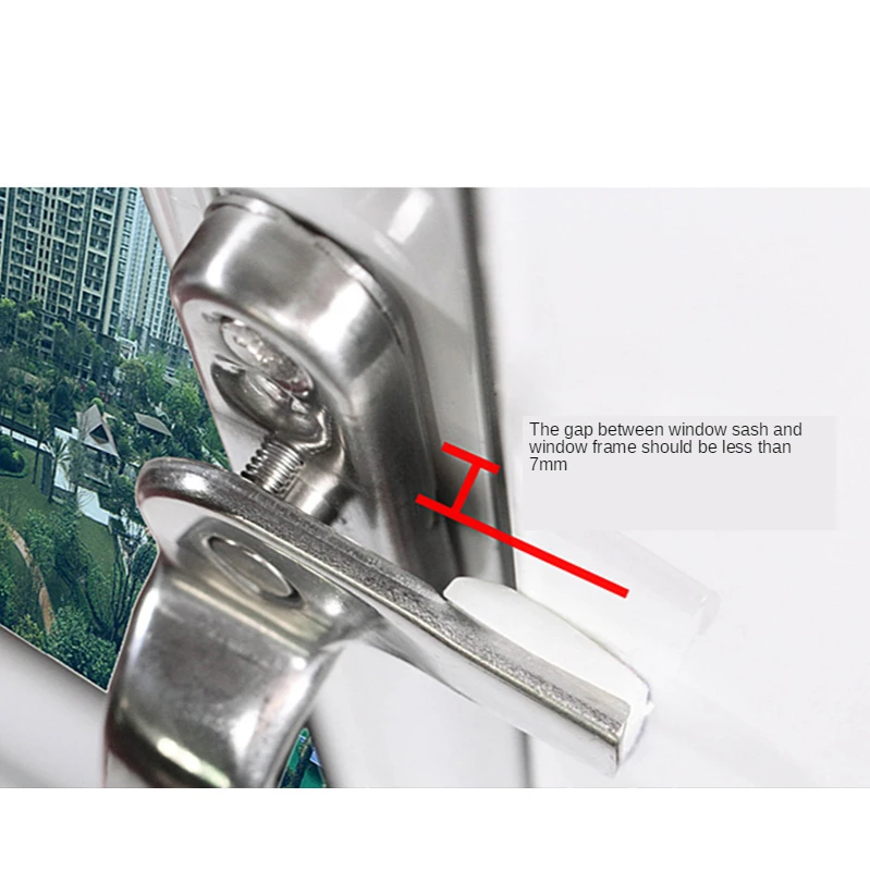 Porta de aço inoxidável e Janela alças,