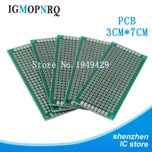 5 шт. двухсторонний Прототип PCB 3*7 см diy универсальная печатная плата 3x7 см