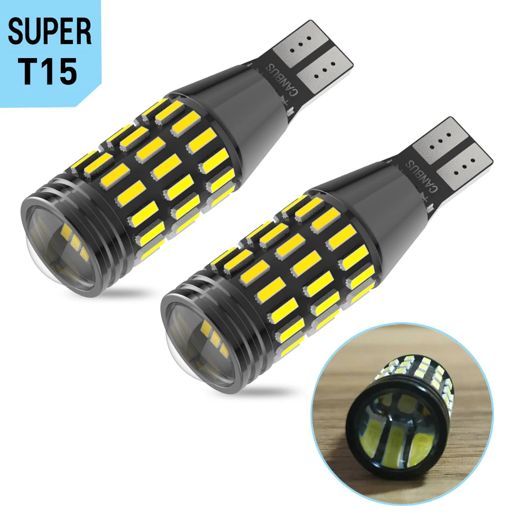 Комплект светодиодсветодиодный ламп T15 W16W 921 912 Canbus без ошибок лампа 4014 51SMD