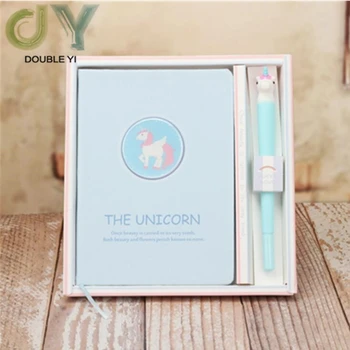 

Creative stationery unicorn diary notebook gift set for girls