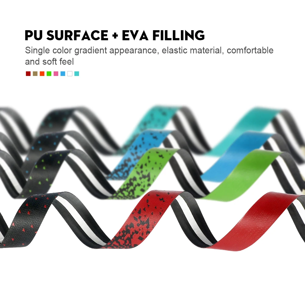 Bicycle Handlebar Tape Anti-Vibration PU EVA Bent Cycling Road Bike Tapes Racing Breathable Non-Slip Handle Bar Belt Wrap