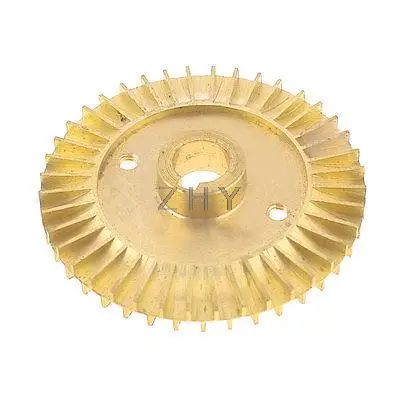 

Water Pump Part Double Side Gold Tone Brass Impeller 70mm Dia
