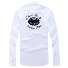 Más Vendidos Eden hombres camisa Park hombres camisa llena de algodón de manga de moda de calidad superior Casual inteligente de talla grande 3XL envío rápido Eden