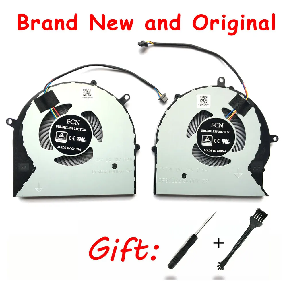 

New original laptop CPU GPU Cooling fan for Asus FX63VM FZ63VM FX63VM7300 FX63VM7700 series DFS602212M00T-FK7W FK7V fan cooler