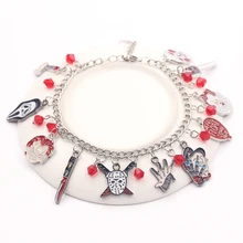 Чаки лицо браслеты Стивен Кингс это Пенни Wise Джейсон Хоккей ужас браслет Косплей Шарм Браслет Подарки для женщин