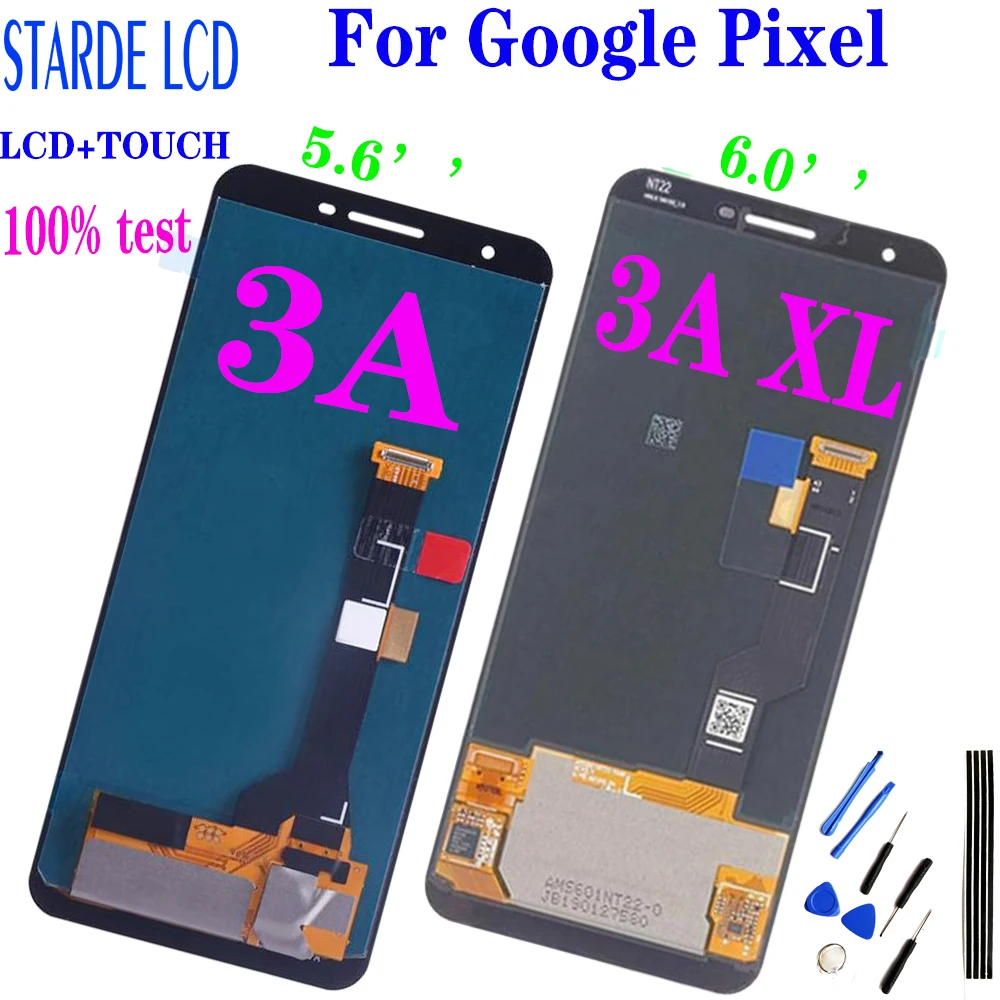 

100% Tested For Google Pixel 3A XL LCD Display Touch Screen Digitized Assembly Replacement For Google 3A XL Pixel G020F LCD