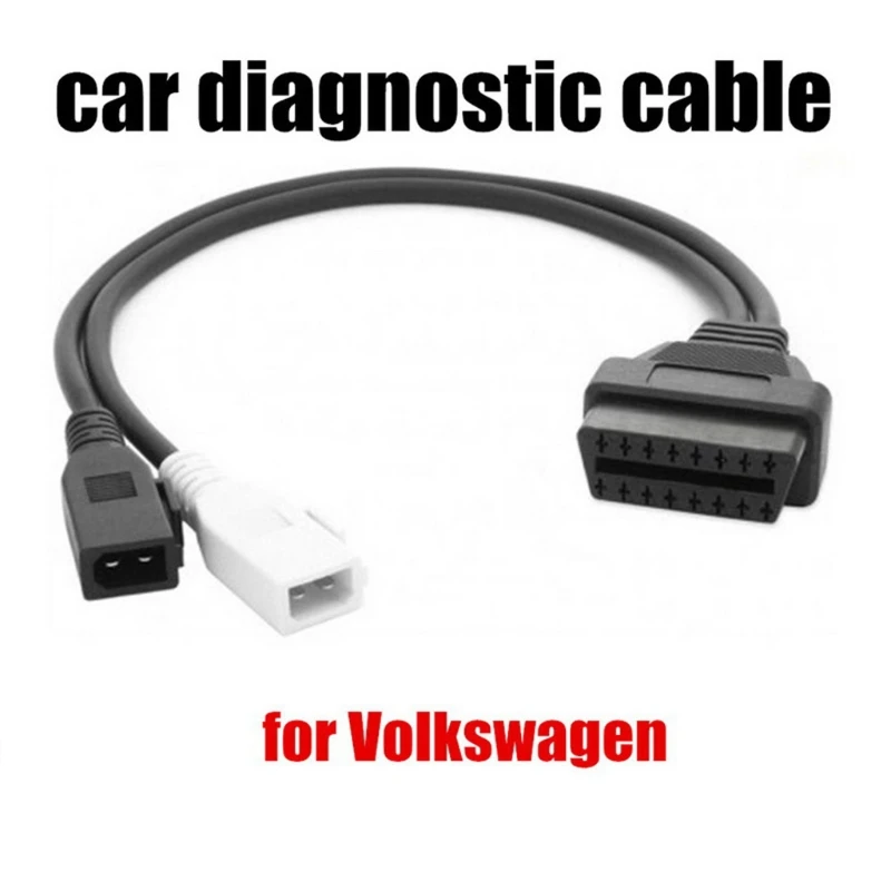Диагностический Кабель-адаптер OBDII 2x2 Pin-16 Pin для V W/Sko da/Audi I OBD 2 сканер VAG COM |