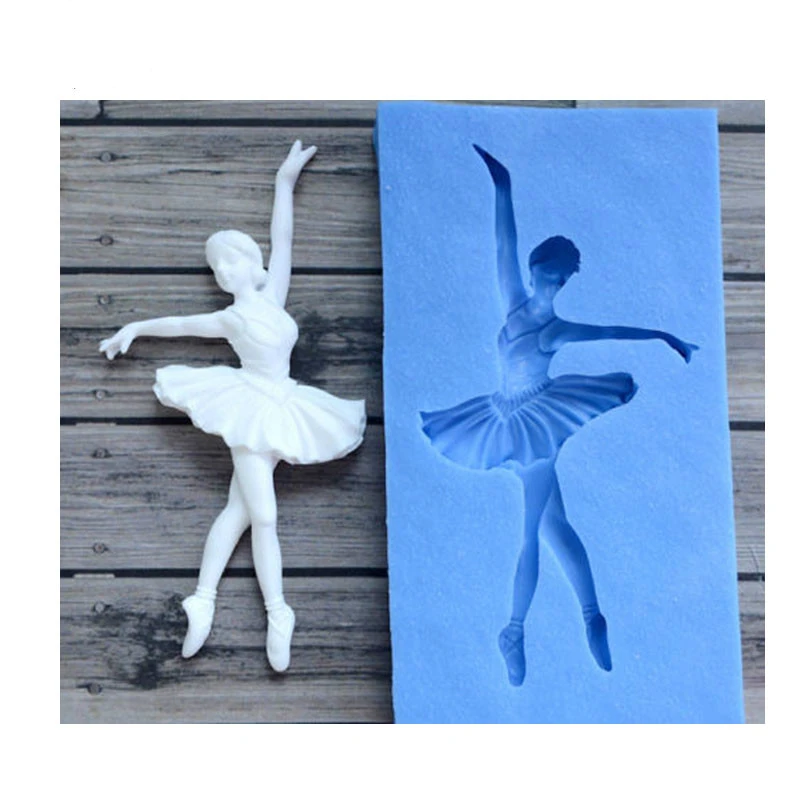Dancer Silicone Mold Ballet Girl For Fondant Chocolate Cake Stencil Decorating Tools Kitchen Aid Accessories Cake Molds Aliexpress