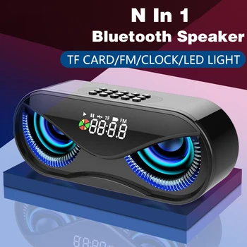

Bluetooth 5.0 Speakers Outdoor Rechargeable Portable Mini Speaker Subwoofer Owl LED Speaker Strong And Lightweight Plastic