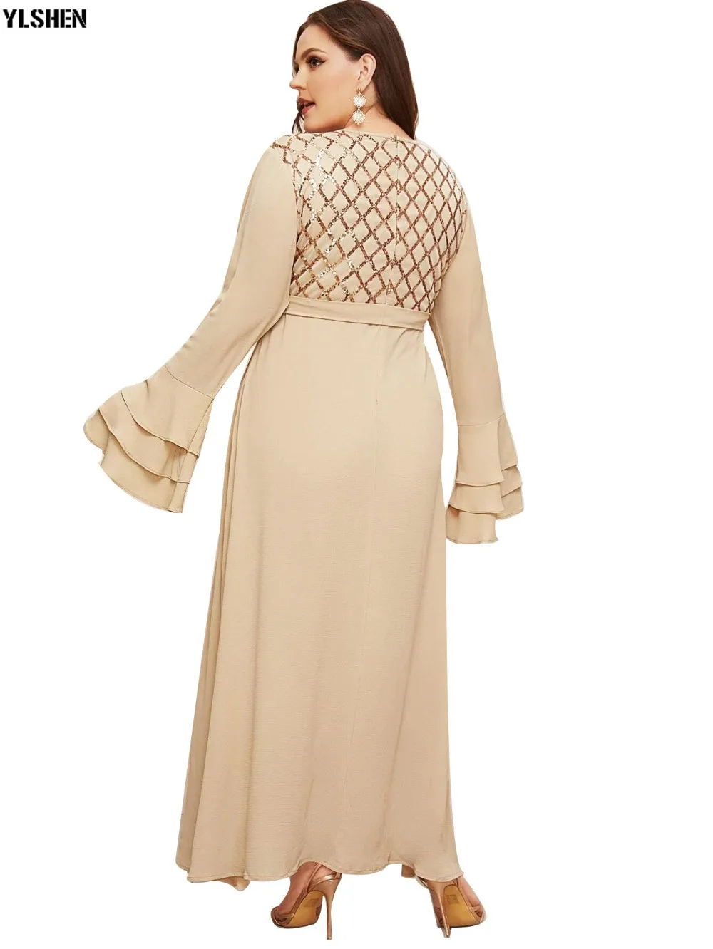 L-5XL Africa Dress African Dresses For Women Clothes Plus Size Dashiki Flare Sleeve Long Muslim Daily Dress Evening Party Dress 11