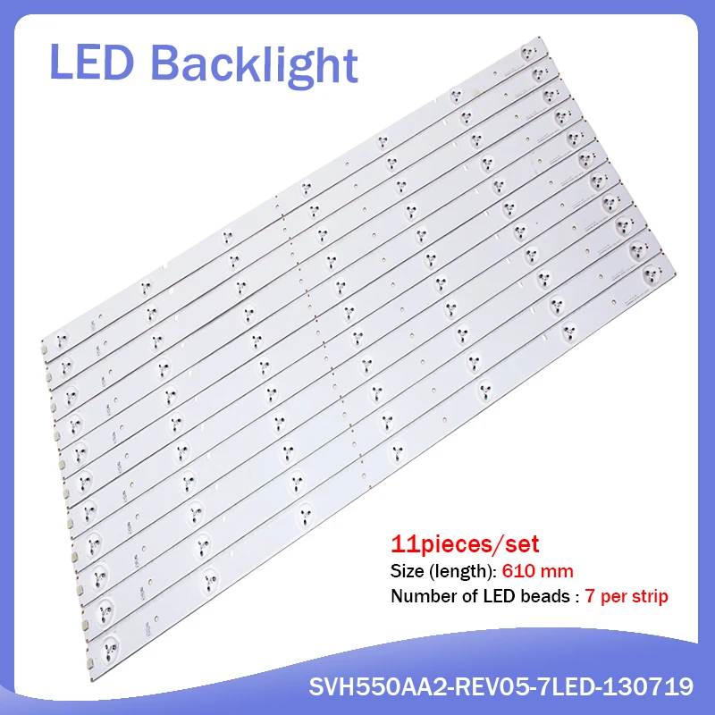 1 комплект = 11 шт. 100% новый для Hisense LED55K20JD LED55EC290N LED55EC280JD 55K220 модель SVH550AA2-REV05-7LED/SVH550AB1-6LED-REVO