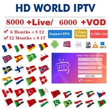 Полное мировое IPTV 7500 Live 6000 VOD для взрослых 4K Европа голландский Израиль Испания Германия Itlay арабский США IP tv подписка Ssmart tv M3U