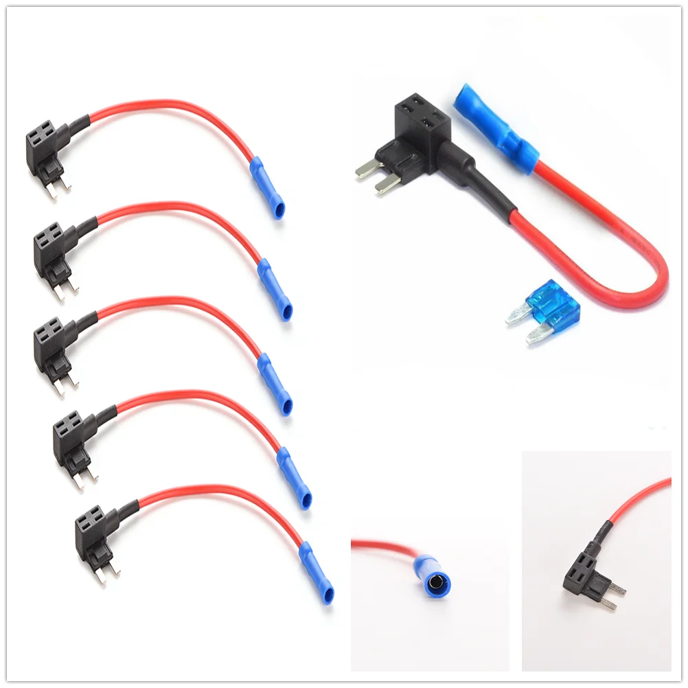 

1PC Mini Blade Fuse Boxes Holder Micro ATO ATC Piggy Back Fuses Tap