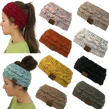 Новинка, Женская Вязаная Шапка-бини с хвостиком, тянущаяся вязанная крючком шапка, зимние шапки для женщин, теплые женские шапки