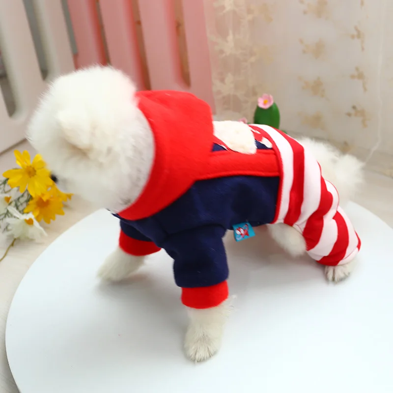 爆米花狗狗背带裤棉衣_8058