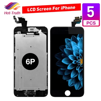 

5 pcs AAAA+++ For iPhone 6P 6 Plus LCD screen with 3D force digitizer Touch Screen Full Set assembly Display Free Shipping