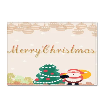 

Cross-Border Christmas Living Room Mat Bedroom Restaurant Carpet Carpet Amazon Door Mat Generation Graphic Customization