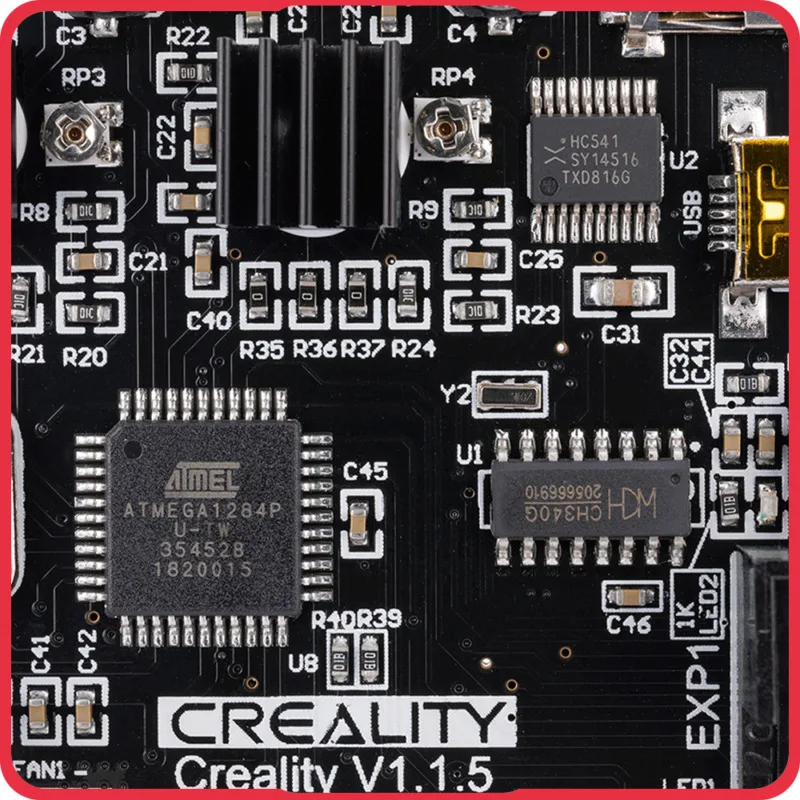 Фирменная Новинка Стиль Creality Ender 5 3/Note 3 Pro V1.1.5 бесшумный материнская плата тихий доска TMC2208 3D-Drucker