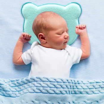 

Baby Nursing Memory Foam Pillow Leisure Fashionable Comfortable Chic Newborn Prevent Flat Head Sleep Neck Support