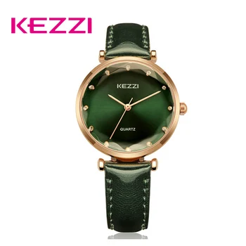 

KEZZI Women Luxury Rhinestone Watch Simple Quartz Wristwwatch 2019 Brand Watch Ultra-thin Leather Watches Relogio Feminino