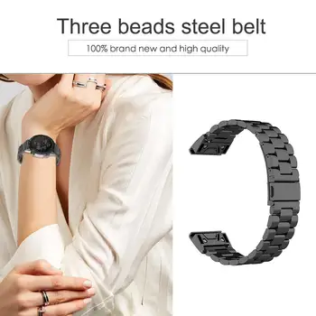 

Watchband Stainless Steel High-quality Stainless Steel Durable Simple Strap for Garmin Forerunner945 935 MARQ Fenix5plus