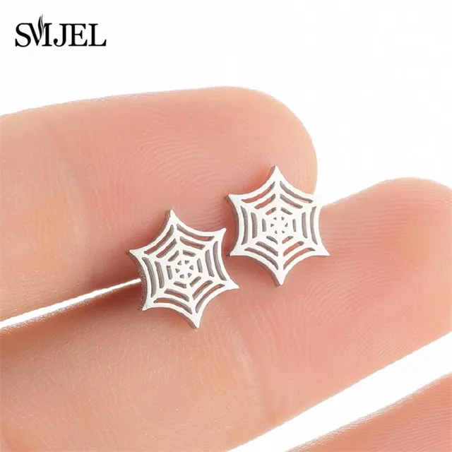 Punk Stainless Steel Earrings for Women Fashion Jewelry 2021 Lighter Compass Expression Lung Rocket Earring Weird Christmas Gift 444
