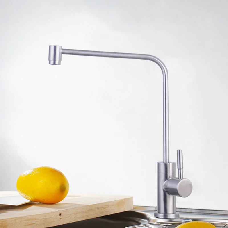 Filtro de agua para cocina, grifo de acero inoxidable cepillado, partes del filtro de ósmosis inversa, purificador de bebida directa, Solo Frío