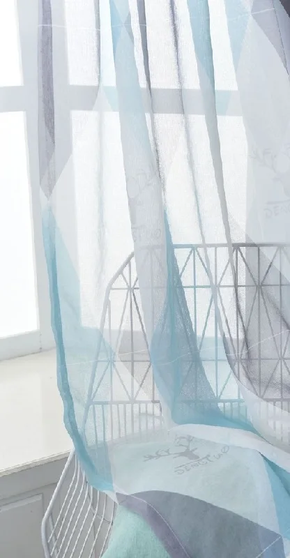 Nordic Style Rhombus Curtains for Living Room Bedroom Study High Shading Curtain Simple Modern Curtains Tulle Home Window Custom 