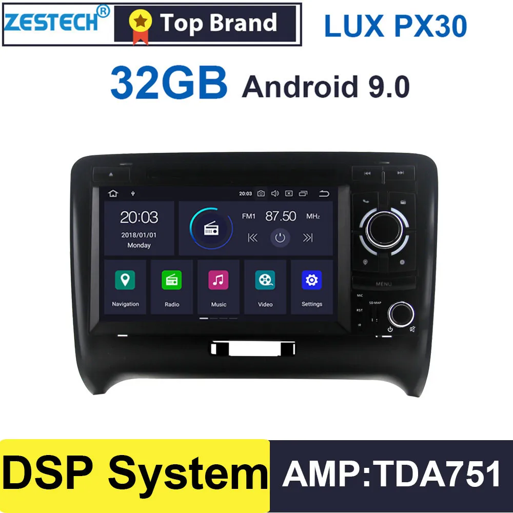 Android 9,0 lcd " gps Радио автомобильный dvd-плеер для Audi TT 2006-2013 Автомобильная головная установка gps навигация DVD мультимедиа DSP SWC wifi