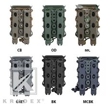 KRYDEX Тактический 5,56 7,62 подсумок тактический MOLLE стрельба жесткий маг держатель 6 цветов на выбор для охоты стрельба страйкбол