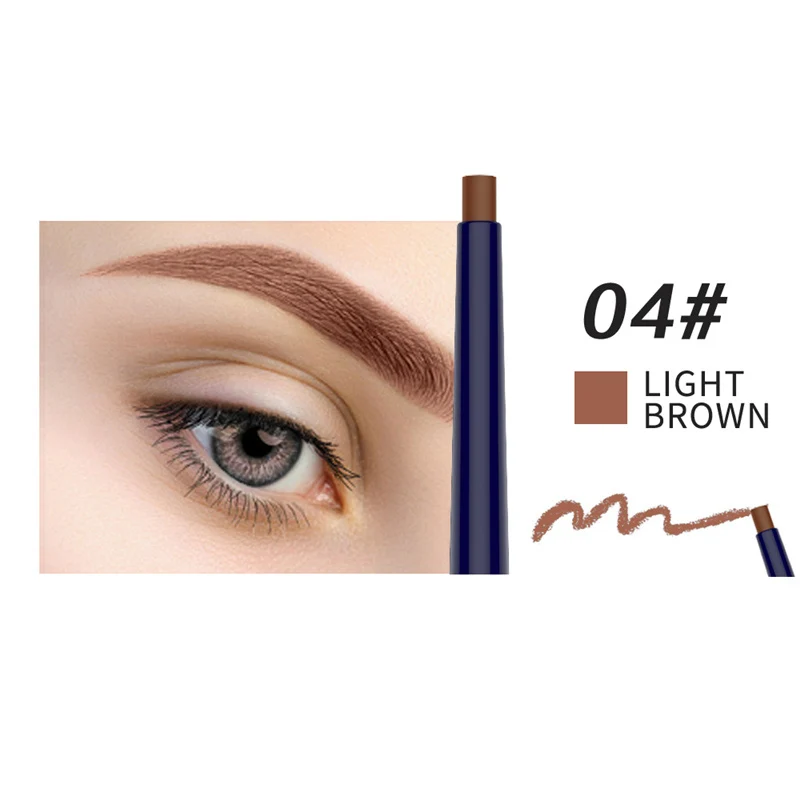 QIBEST эллиптический карандаш для бровей, крем для бровей, 5 цветов, стойкий водостойкий бренд, макияж глаз - Цвет: 4