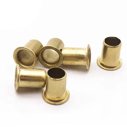 50pcs M6 brass rivets hollow rivet corn riveting eyelets DIY stand-alone nail 