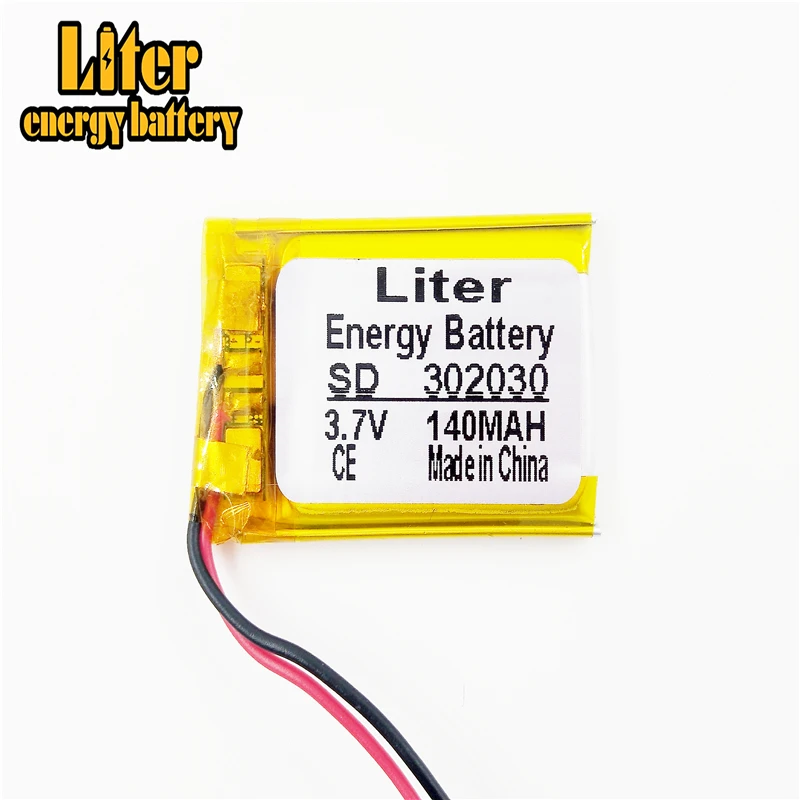3 7 V литиевая батарея 302030 032030 140mah MP3 MP4 GPS Bluetooth|3.7v cell|toys toystoys toys |