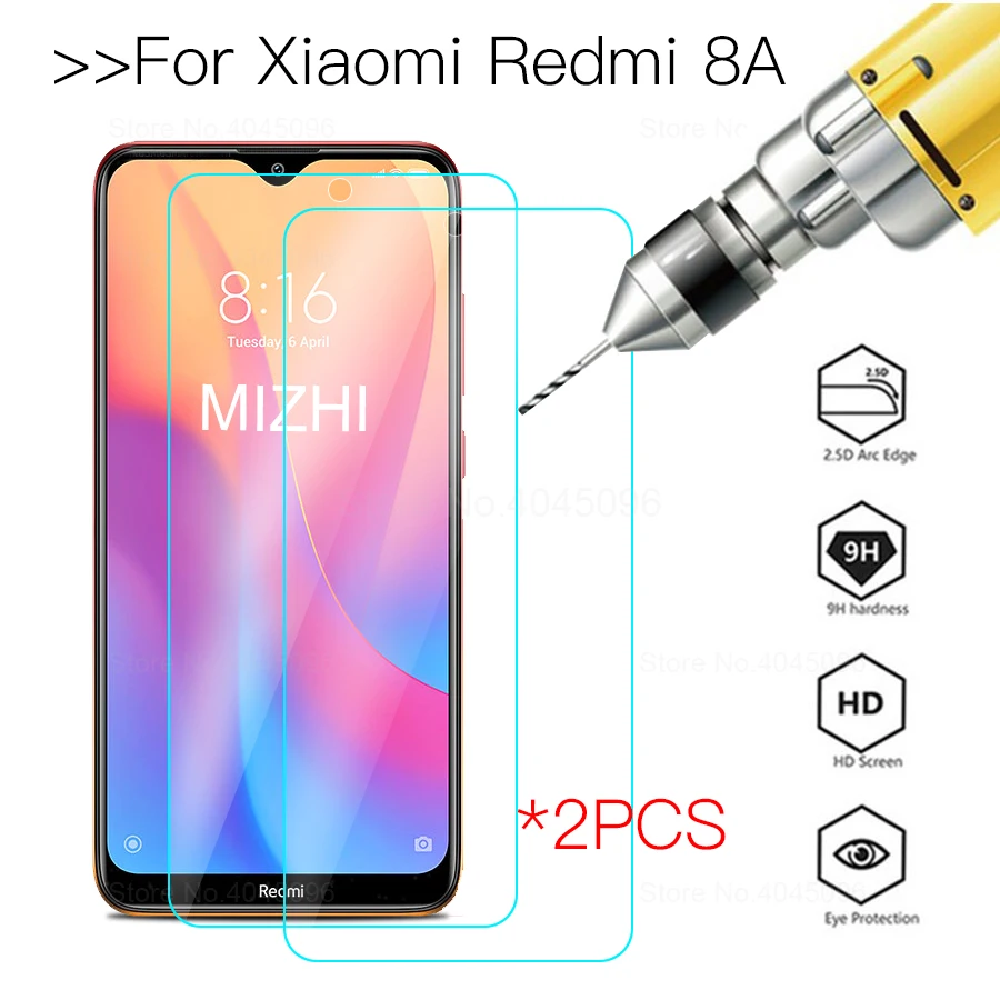 Оригинальное стекло для Xiaomi Redmi 8A 2 шт. Защитное экрана xiomi xaomi ksiomi 8 A A8 защитная