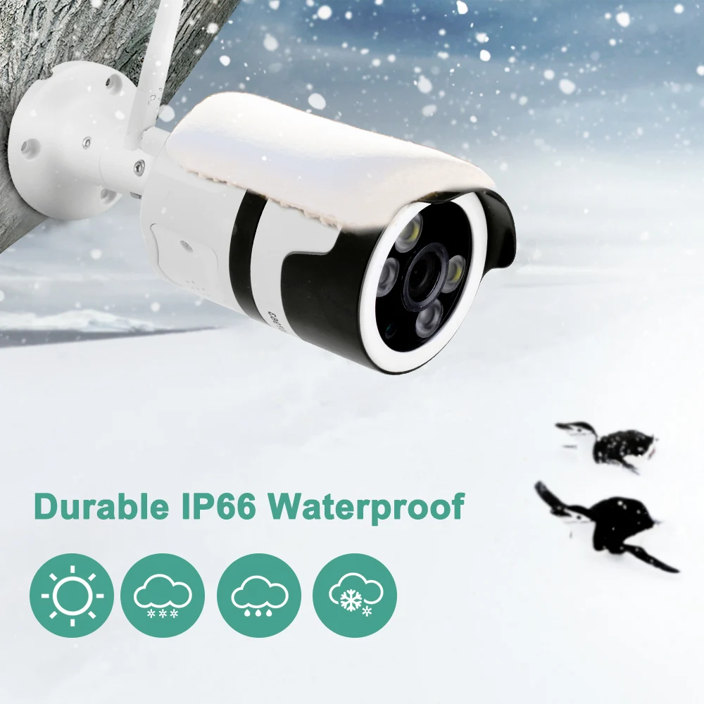 Ip-камера Wifi 1080 P/720 P Беспроводная Проводная HD Водонепроницаемая WiFi ip-камера наблюдения наружная камера безопасности ночное видение