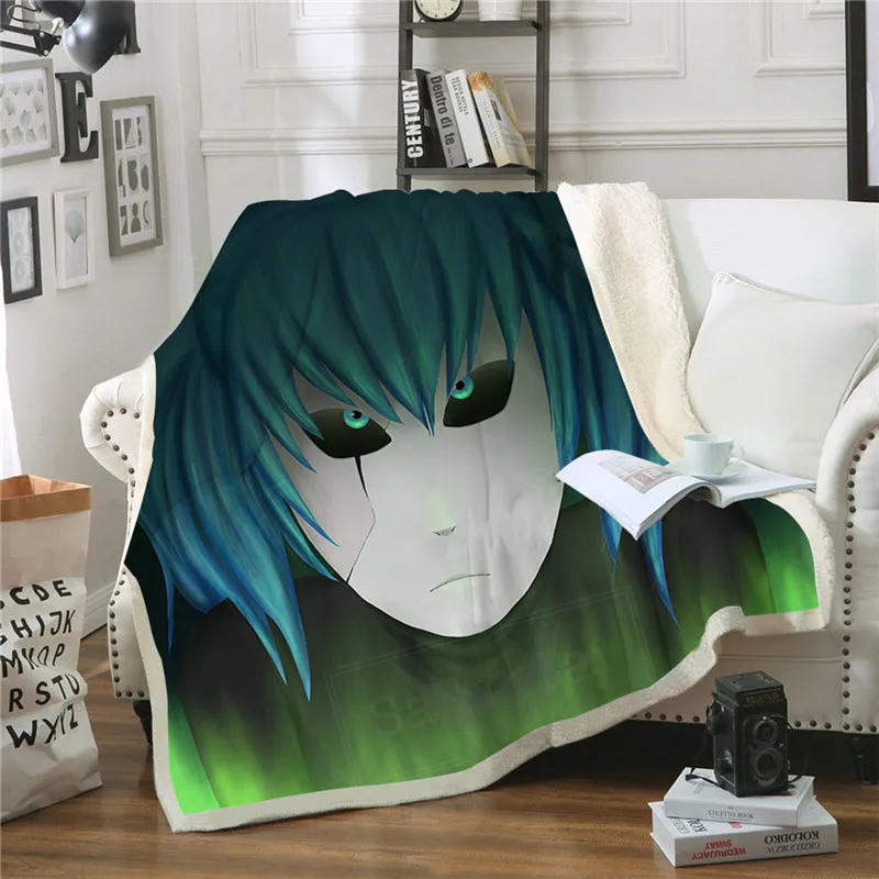 3D одеяло, одеяло шерпа, голубые глаза, одеяло, животное, для взрослых, Флисовое одеяло, аниме, одеяло, для путешествий, постельные принадлежности, плотное теплое зимнее одеяло
