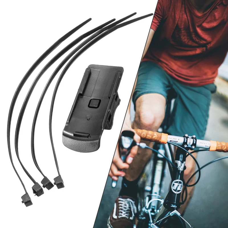 Supporto Per GPS Da Bici Compatibile Garmin - Per Oregon, Dakota, Etrex 10/20/30, GPSMap 62/62S - Staffa In Plastica Con Fascette - 5 Pezzi