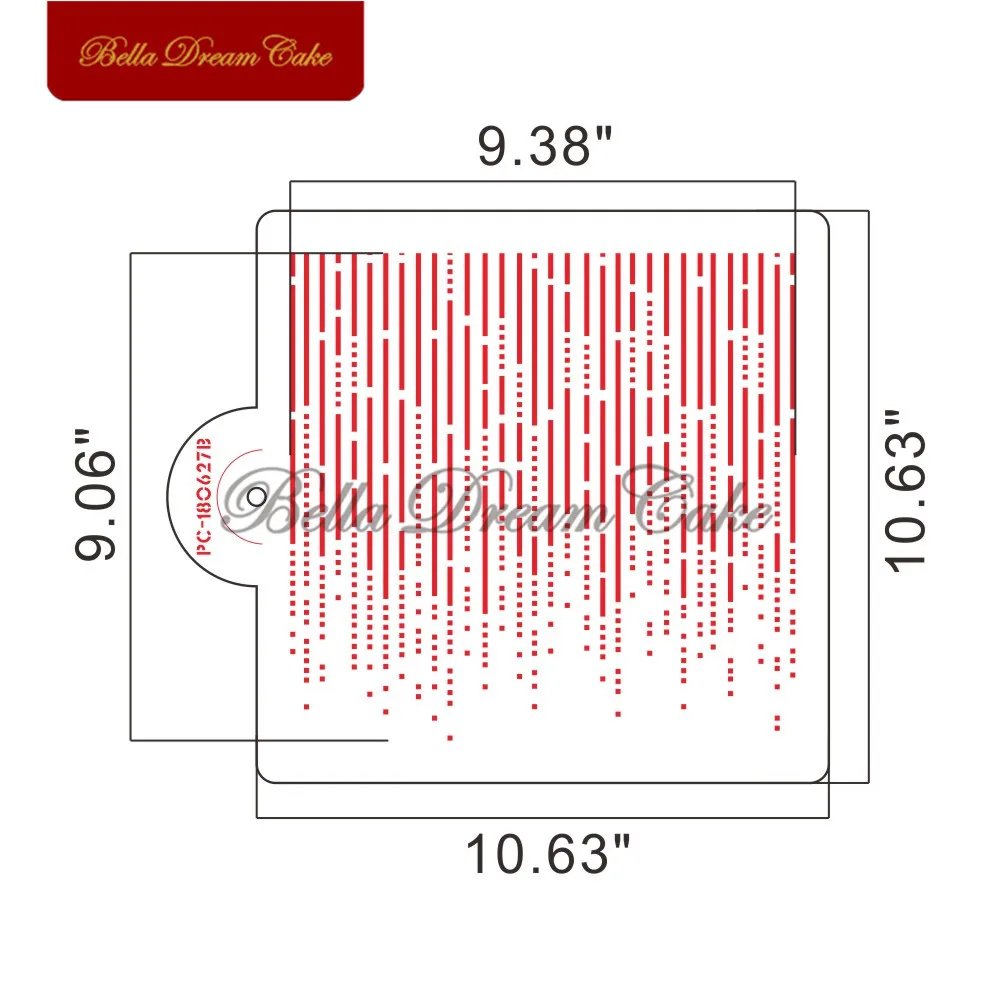 Glimmer Pattern Cake Stencil PET Lace Cake Boder Stencils Template DIY Drawing Cake Mold Cake Decorating Tools Bakeware