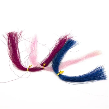

Aolikes Twisted Flashabou Holographic Tinsel Fly Fishing Tying Crystal Flash for Jig Hook Lure Making Material
