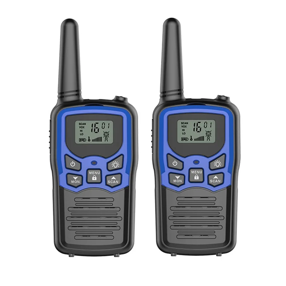 Мини Портативная рация радио для кемпинга на открытом воздухе 22CH UHF 446,9375 MHz до 8KM портативное переговорное устройство - Цвет: Синий