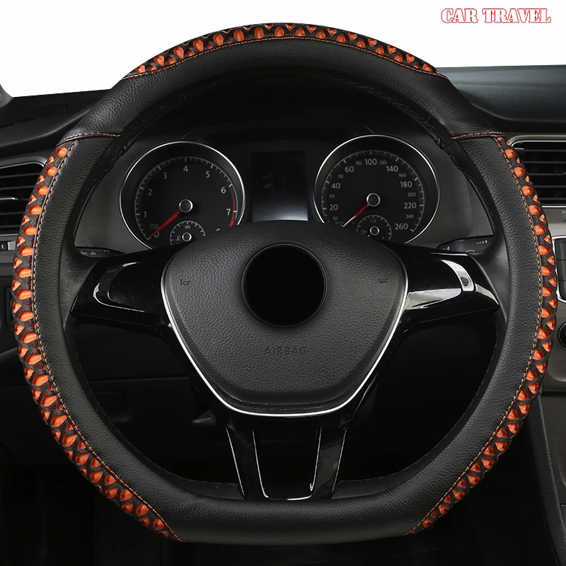 CAR TRAVEL Leather Car Steering Wheel Cover For Fiat 500 500X Ducato Grande Punto Tipo Panda Freemont Bravo Stilo | Автомобили и