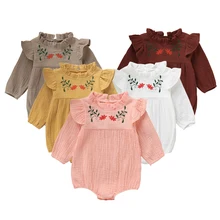 5 цветов, осенняя одежда для маленьких девочек, детские комбинезоны, новорожденный, младенец, комбинезон, наряд для новорожденных девочек, пляжный костюм, хлопковый комбинезон, детский комбинезон