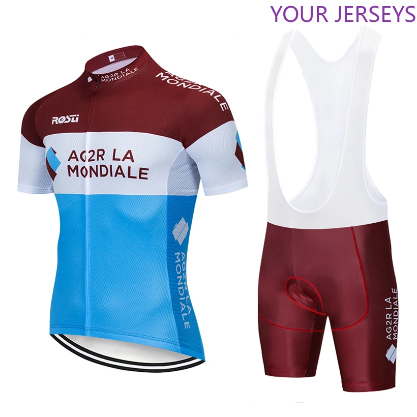 2021 TEAM AG2R Cycling Clothing Bike Jersey 12D Pads Mens Ropa Ciclismo Bicycle Tops Summer Pro