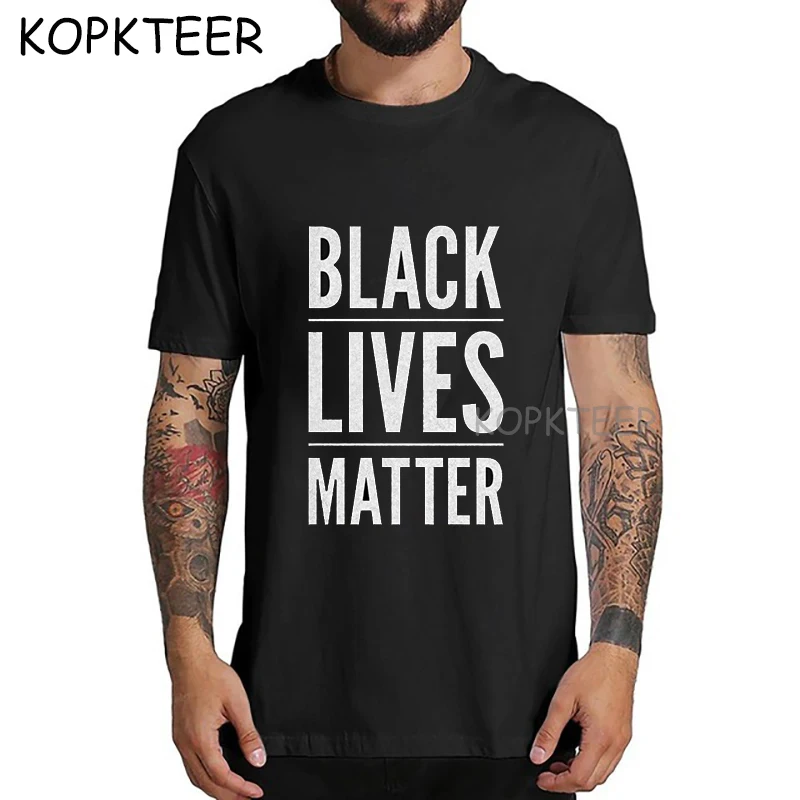 Новое поступление мужские футболки в стиле Харадзюку Black Lives забавные Мужские хип