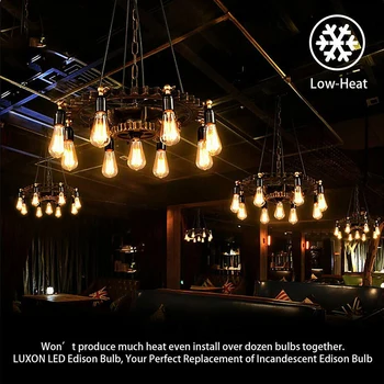 

6pcs/Set E27 ST64 Vintage Filament Light Bulbs LED Edison Antique Industrial Style Hanging Lamps Lights And Lighting