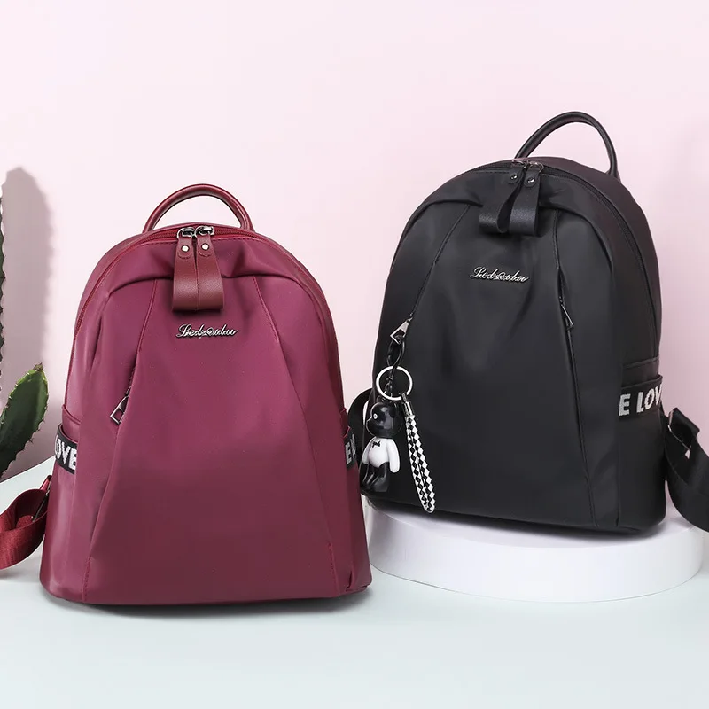 

2018 New Style Oxford Cloth Backpack Korean-style Fashion Versatile Fashion Female Backpack Nylon School Bag Women's