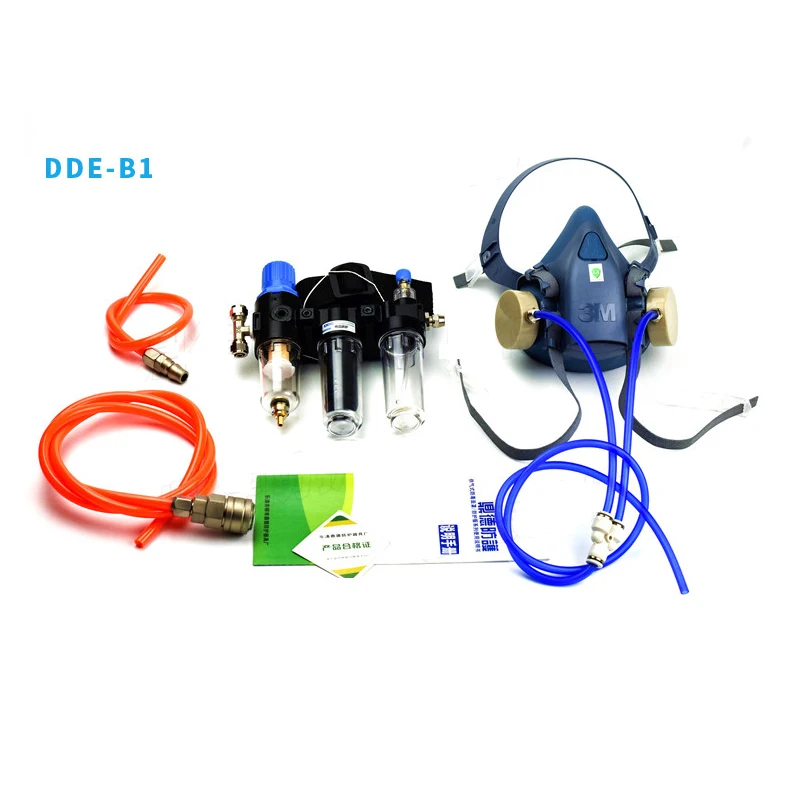 7502 Gas Mask Electric Air Supply Respirator Gas Spray Paint Chemical Protection Anti-dust Formaldehyde Multi-function Mask set